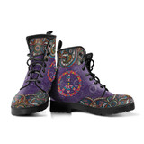 Purple Peace Paisley Handcrafted Boots