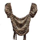 Salty Cheetah Print Crop Top