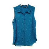 Attention Sleeveless Blouse Striped