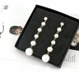 Elegant Big Pearl Drop Earrings
