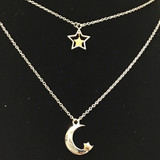 Double Moon Star Necklace