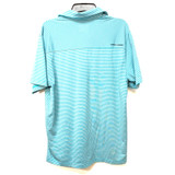 Underarmour Striped Polo Blue