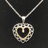 Rose Gold Heart Pendent Necklace