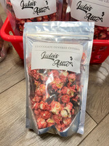 Chocolate covered cherry gourmet popcorn
