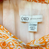 Cato Orange Paisley Pants