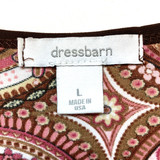 Dressbarn Paisley Blouse