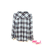 Pink Rose Plaid Long Sleeve
