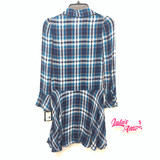 Art Class Plaid Dress Long Sleeve