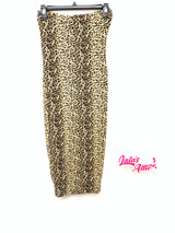 DNA COUTURE LEOPARD PRINT TUBE TOP DRESS