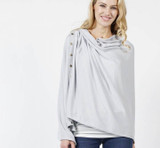 Convertible WrapScarf - Grey Mist