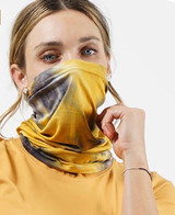 Tie Dye Convertible Tube Mask - Mustard