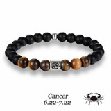 12 Zodiac Signs Tigers Eye Bracelet