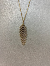 Sarina Gold/Silver Feather Necklace