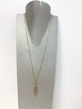 Sarina Gold/Silver Feather Necklace