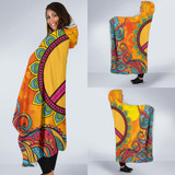Hippie Peace Hoodie Blanket