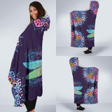 Dragonfly Mandala Hoodie Blanket