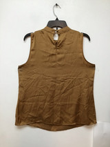 Elementz gold color sleeveless blouse size large