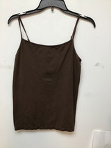 Daisy Fuentes brown spaghetti strap top size large