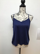 Navy blue spaghetti strap top size large