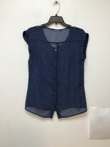Unbranded blue top with white print size small