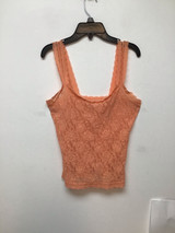 Hanky panky peach lace tank top size small