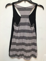 Xhilaration Black front and gray and black stripes size Xsmall
