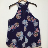 Japana Navy blue with floral print size large