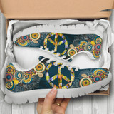 Feather Peace Mandala Handcrafted Sneakers