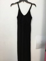 Old Navy spaghetti strap black maxi dress size small