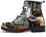 Abstract Cat Handcrafted Boots
