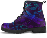 Purple Dragonfly Handcrafted Boots