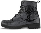 Grey Tree Of Life Handcrafted Boots