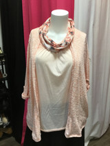Faded glory women’s plus size top with scarf 2X