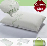 Queen/King Memory Foam Pillows with Bamboo Covers
