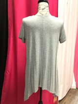 Piko Short Sleeve Tunic- Heather Gray
