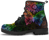 Chakra Color Butterfly Handcrafted Boots
