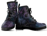 Purple Sun Moon Handcrafted Boots