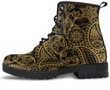 Gold Paisley Handcrafted Boots