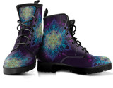 Purple Gold Mandala Handcrafted Boots