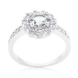 Bella Birthstone Engagement Ring in Clear