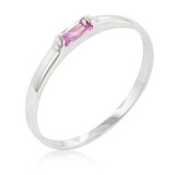 Pink Petite Solitaire Ring Pink Petite Solitaire Ring