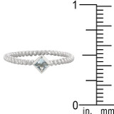 Twisted Petite Blue Topaz Solitaire Ring Twisted Petite Blue Topaz Solitaire Ring