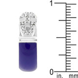 Purple Enamel Cubic Zirconia Ring