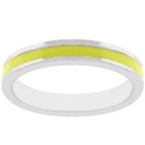 Yellow Enamel Eternity Ring