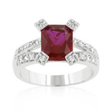 Ruby Cubic Zirconia Fashion Ring