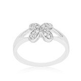 Simple Flower CZ Ring