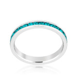 Stylish Stackables with Turquoise Crystal Ring