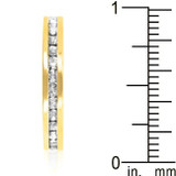 Stylish Stackables Clear Crystal Gold Ring