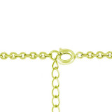 Golden Graduated Cubic Zirconia Circle Pendant