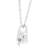 Classic Solitaire Cubic Zirconia Pendant